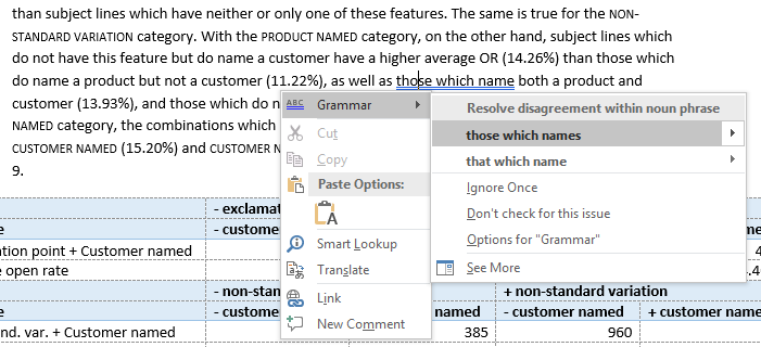 MS Word - those which names